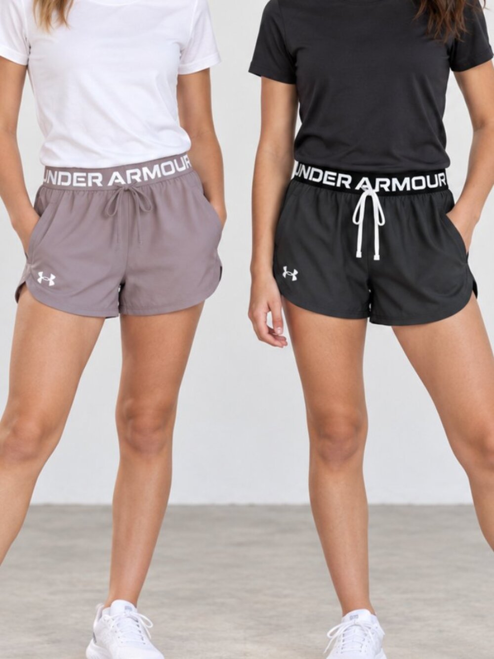 Under Armour Workout Shorts Set - Grey & Charcoal NWT Youth Large